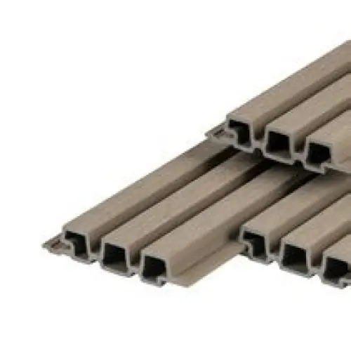 PuraTech composiet gevelbekleding 30 triple profiel light grey 3,3x17x390 cm Fabrieksprijs