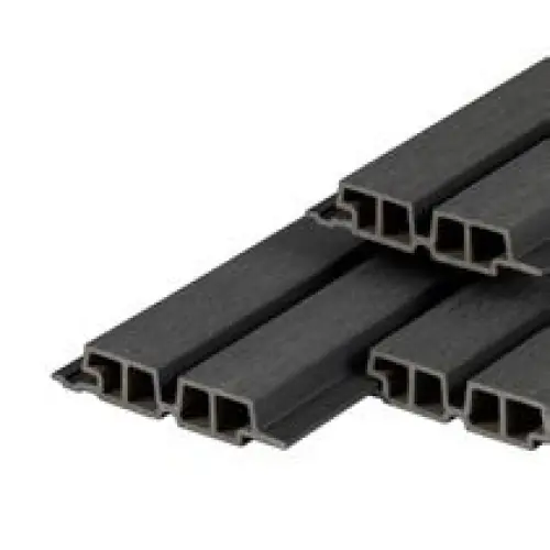 PuraTech composiet gevelbekleding 55 dubbel profiel ebony black 3,3x17x290 cm Bestseller