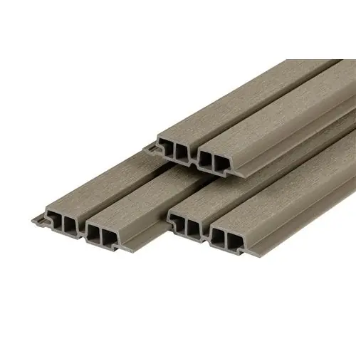 PuraTech composiet gevelbekleding 55 dubbel profiel light grey 3,3x17 cm Lage Prijs