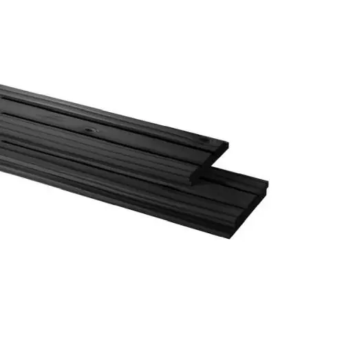 Triple profiel vuren zwart gedompeld 2,2x14x400 cm Hete Deal