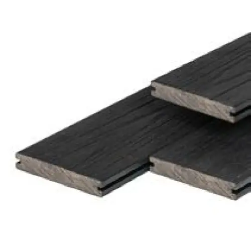 Exclusieve Aanbieding PuraShield composiet massief kantplank/vlonderplank ebony black 2,3x13,8x300 cm