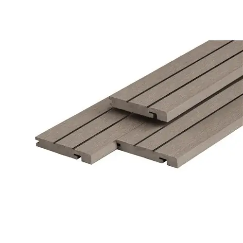 Merkproduct PuraDock composiet massief eindprofiel light grey 2,2x14,6x290 cm