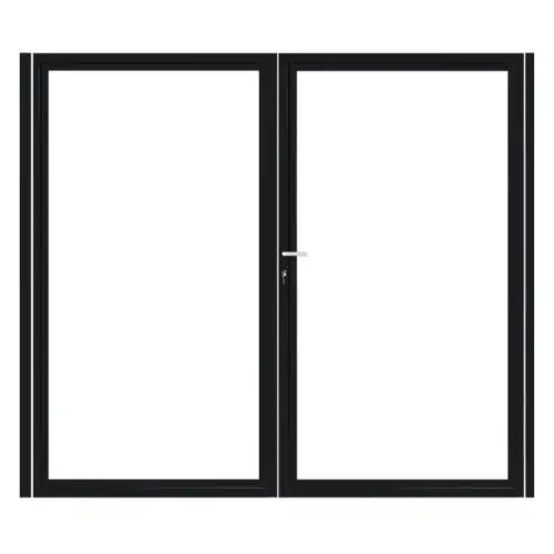 PuraFence Deluxe deurframe dubbel staal 300x180 cm 28 mm profiel Superprijs