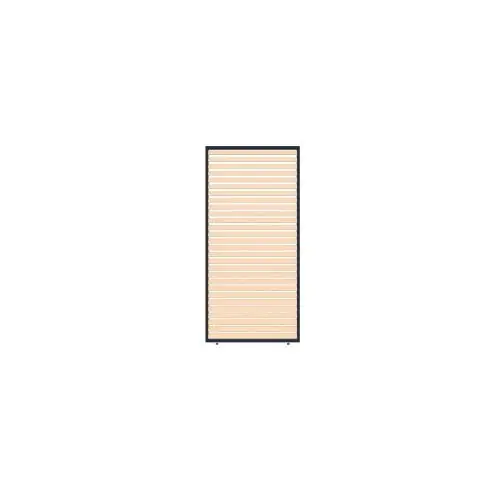 Horizontaal shutter paneel aluminium hout look 125x235 cm Betrouwbaar