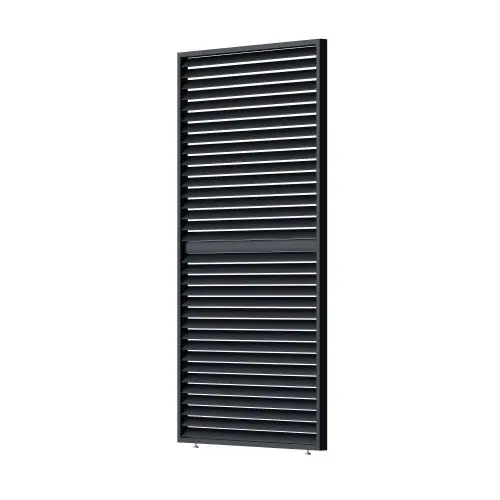 Nu Kopen Verstelbaar horizontaal shutter paneel aluminium antraciet 125x235 cm
