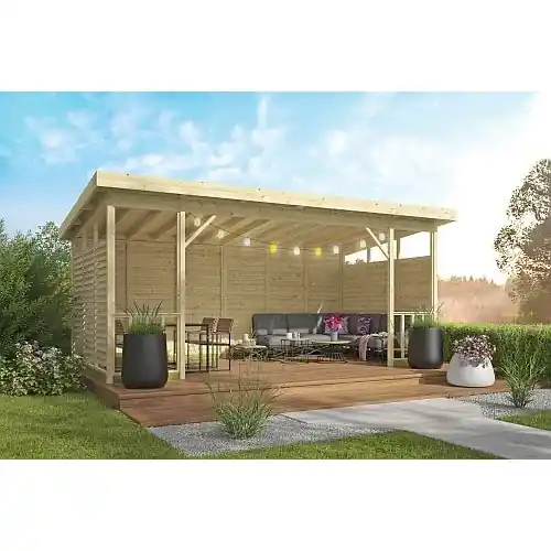 Must-Have Paviljoen Kristina onbehandeld vuren 560 x 264 cm