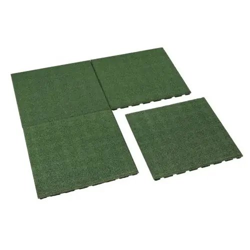 Koop Online Rubbertegel 50x50x2,5 cm Groen
