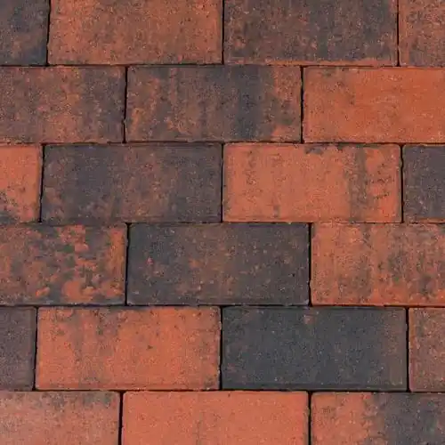 Direct Beschikbaar Betonklinker 21x10,5x6 cm rood zwart
