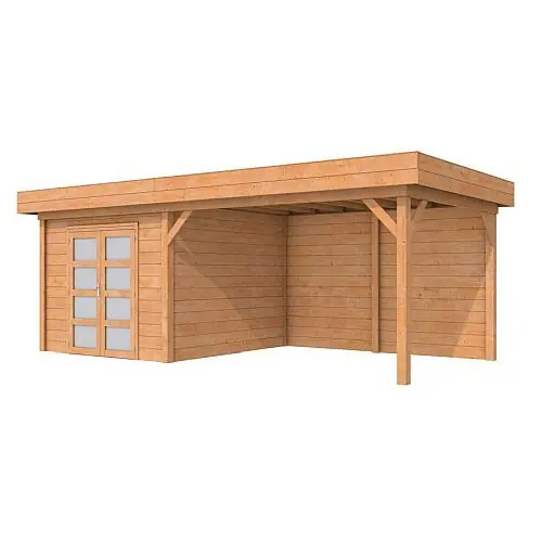 Blokhut Topvision douglas Roek 298+400x298 cm transparant gespoten Alleen Vandaag