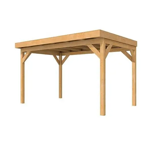 Speciale Aanbieding Douglasvision buitenverblijf Comfort 400x270 cm geschaafd kleurloos geïmpregneerd