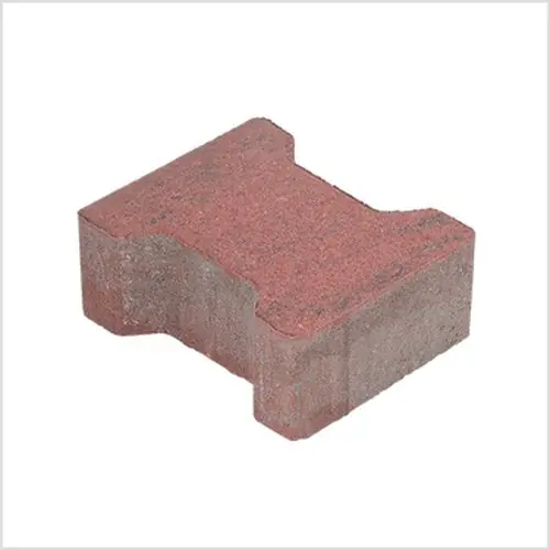 Tijdelijk Beschikbaar H-profielsteen 8 cm rood genuanceerd met deklaag
