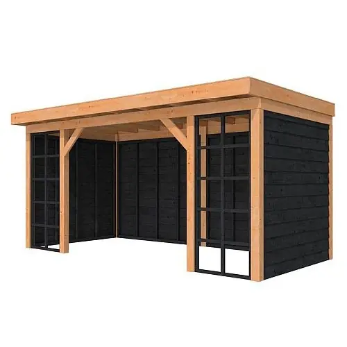 Douglasvision buitenverblijf Comfort Compleet 500x270 cm geschaafd onbehandeld Gecertificeerd