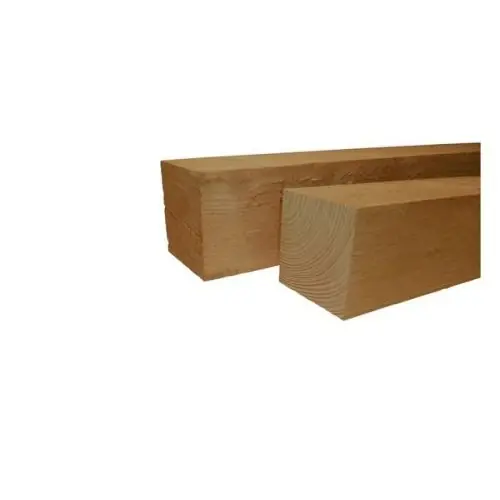 Seizoensaanbieding Tuinpaal douglas ongeschaafd groen geïmpregneerd 10x10 cm