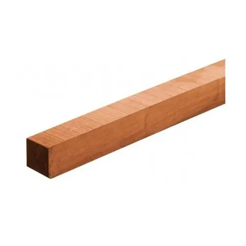 Rechtstreeks Van De Fabrikant Tuinpaal hardhout azobé 7x7x150 cm fijnbezaagd zonder punt