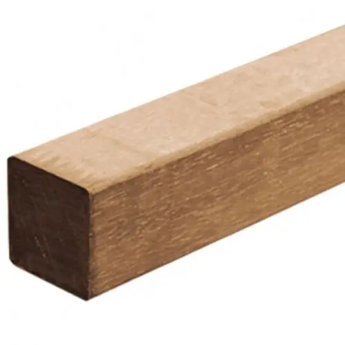 Hoge Kwaliteit Tuinpaal hardhout azobé 8,5x8,5x305 cm glad geschaafd