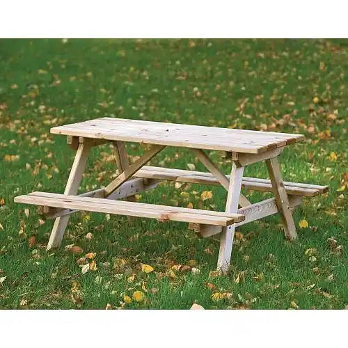 Kinderpicknicktafel geïmpregneerd vuren 100x100x56 cm Lage Kosten
