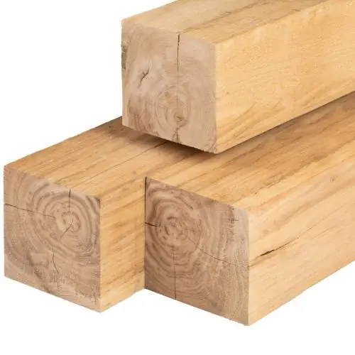 Actieprijs Eiken paal ongeschaafd 20x20x400 cm
