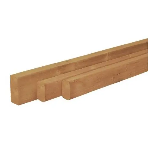 Nieuw Regel douglas geschaafd groen geïmpregneerd 4,5x4,5x300 cm