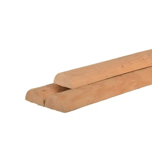 Vuren halfrond gefreesd Ø10x500 cm Lage Kosten
