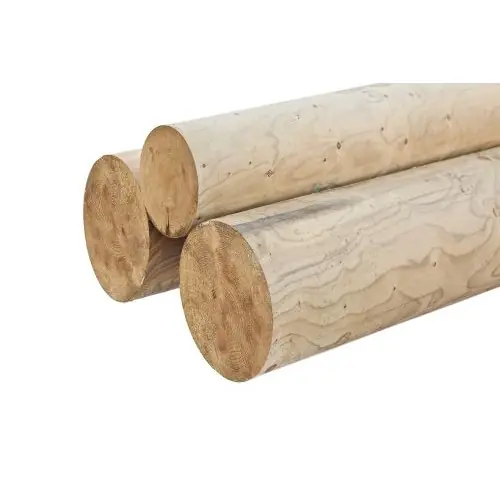Ronde constructiepaal geïmpregneerd grenen rond 30 cm Niet gekruind Koop Vandaag