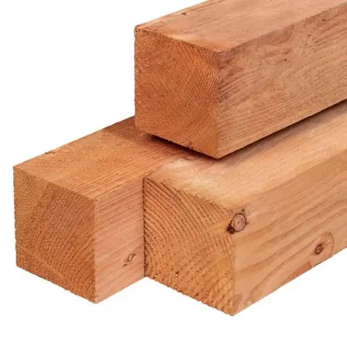 Tuinpaal red class wood geschaafd 14x14x400 cm Superprijs