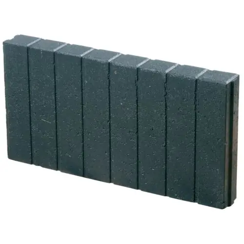 Miniquadroband palissade 6x25x50 cm zwart Laatste Kans