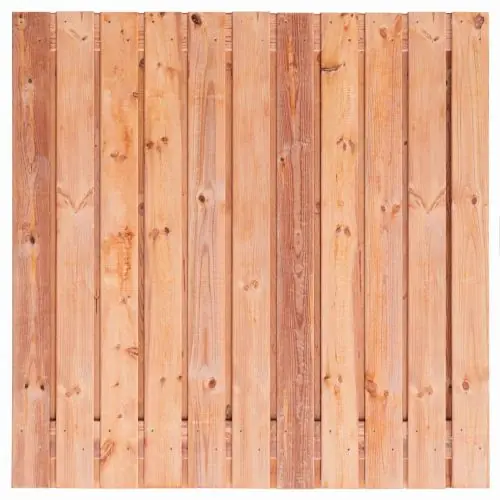 Korting Tuinscherm Agadir Red Class Wood 180x180 cm
