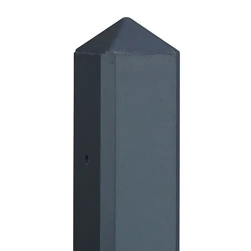 Nu Kopen Betonpaal IJssel antraciet gecoat 10x10x180 cm diamantkop eindpaal