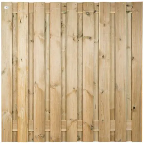Lage Kosten Tuinscherm geïmpregneerd grenen 180x180 cm 19-planks 103433