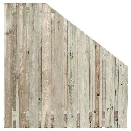 Snelle Levering Tuinscherm geïmpregneerd grenen afbouw 180>90x180 cm 21-planks 150613