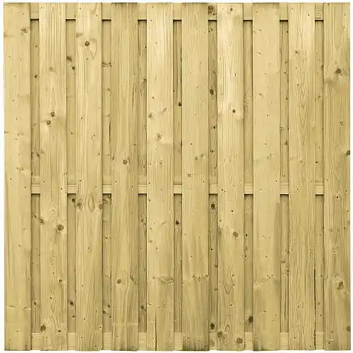 Tuinscherm geïmpregneerd vuren 180x180 cm 19-planks 103286 Must-Have