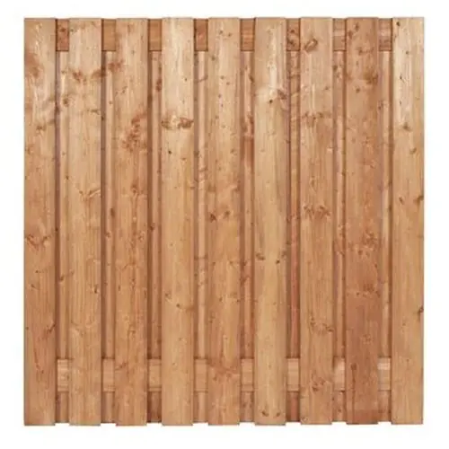 Hoge Kwaliteit Tuinscherm Coloured Wood fijnbezaagd 19-planks 180x180 cm