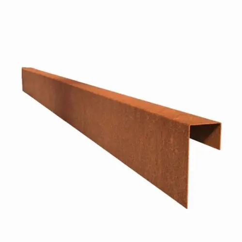 Cortenstaal U-profiel eenzijdig lange kant 100x4,6x19,6x6,4 cm Goedkoop