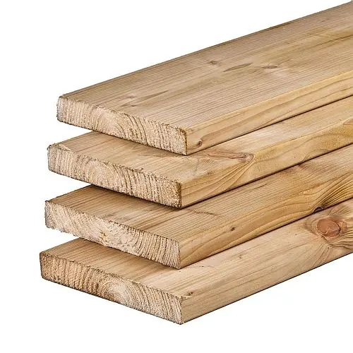 Gereduceerde Prijs Vlonderplank geïmpregneerd vuren glad geschaafd 2,8x19,5 cm