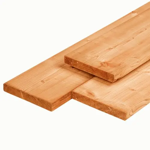 Vlonderplank red class wood 2.8x19,5x400 cm geschaafd/bezaagd Laatste Versie