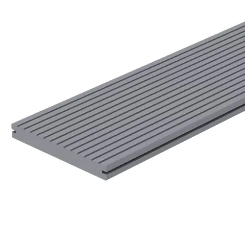 Vlonderplank Composiet massief licht grijs breed 2,3x19,5x300 cm 103154 Actieprijs
