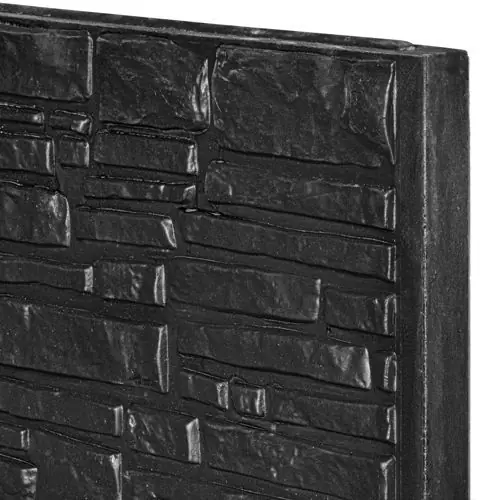 Betonnen onderplaat antraciet 3,5x36x184 cm rustico dubbelzijdig gecoat Premium