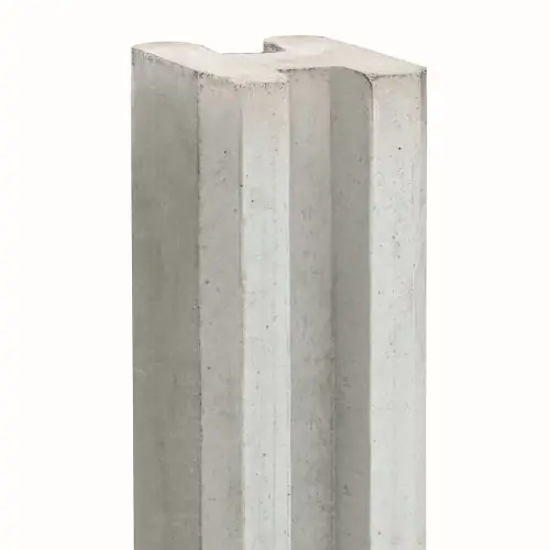Betonpaal Vecht grijs e-sleuf 10x10x294 cm eindmodel Beperkte Voorraad