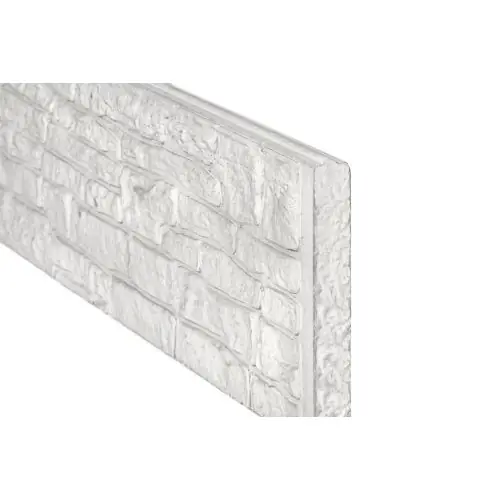 Dagaanbieding Betonnen onderplaat grijs 3,5x36x184 cm nostalgiemotief enkelzijdig