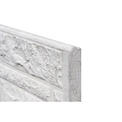 Dagaanbieding Betonnen onderplaat grijs 3,5x36x184 cm rotsmotief dubbelzijdig