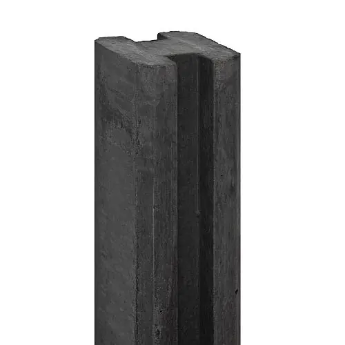 Betonpaal Reest antraciet sleuf 11,5x11,5x298 cm Kabeldoorvoer Betaalbaar