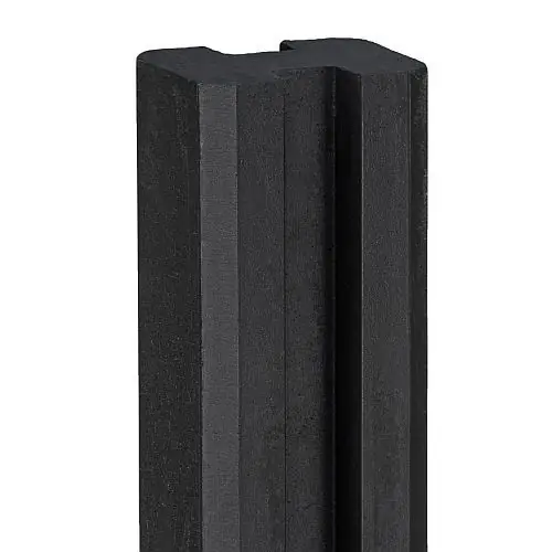 Betonpaal Reest antraciet sleuf 11,5x11,5x298 cm Tussenmodel gecoat Weekendaanbieding