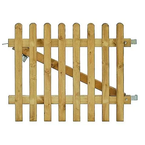 Excellent poort inclusief klinkset groen geïmpregneerd 100x80 cm Gereduceerde Prijs