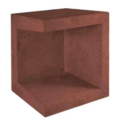 U-element 40x40x50 cm corten bruin hoek Exclusieve Aanbieding