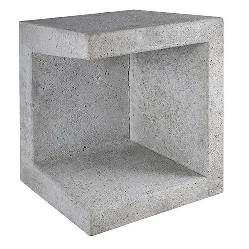 Koop Vandaag U-element 40x40x50 cm grijs hoek