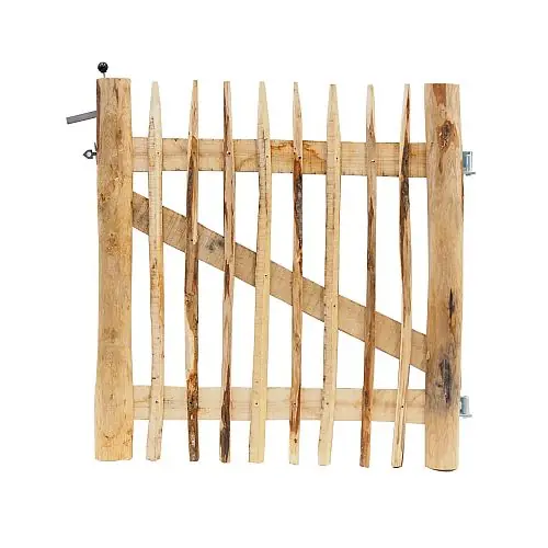 Direct Verzonden Kastanjehouten poort rustiek 100x100 cm