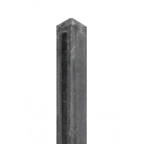 Must-Have Betonnen tuinhek-borderpaal Hunze antraciet 10x10x145 cm diamantkop hoekpaal