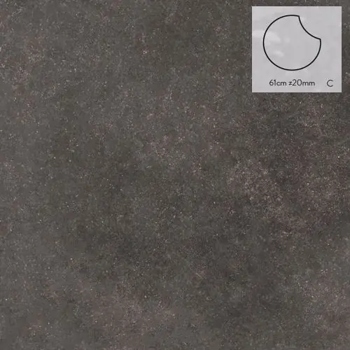 Aanbieding Keramische staptegel Stone B model C rond 61x2 cm