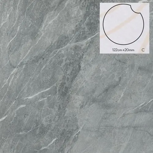 Keramische staptegel Stone G model C rond 122x2 cm Laatste Kans