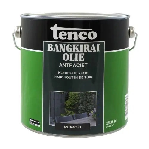 Tenco Bangkirai olie Antraciet 2,5 liter Betaalbaar